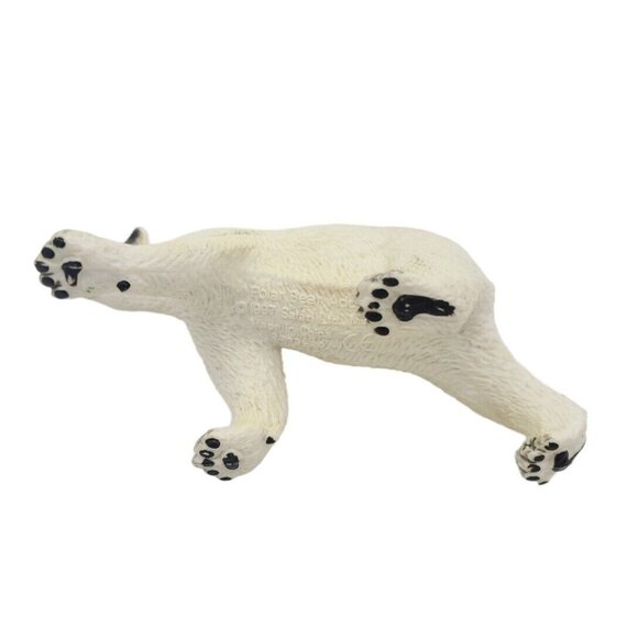 Polar Bear Figurine Vintage‎ Safari Ltd 1997 5” Alaska North Pole Wildlife Toy - Picture 4 of 6